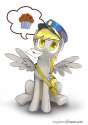 417122__safe_solo_derpy+hooves_upvotes+galore_sitting_muffin_mail_artist-colon-gashiboka.png