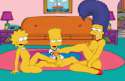1247906 - Bart_Simpson Lisa_Simpson Marge_Simpson The_Simpsons animated ross.gif