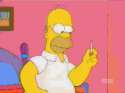 Homer wakes and bakes.gif
