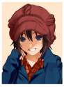 1032322 - 1girl androgynous black_hair blush grin hat highres idolmaster kikuchi_makoto nekopuchi short_hair smile solo.jpg