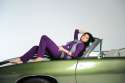 Selena Gomez Barefoot on a Car g325.jpg