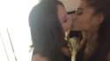 Ariana and Liz kiss 1462846093750.jpg