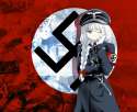 touhou uniform gloves military tie braid hat long hair weapons flags nazi swastika knives gray eyes_www.wall321.com_18.jpg
