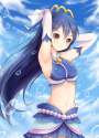 s - 3006652 - 1girl armpits blue_hair blue_skirt breasts bubble detached_sleeves euforia long_hair love_live!_sc.jpg