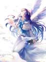 s - 2989656 - 1girl alternate_costume animal arm_at_side bangs bird blue_bow blue_bowtie blue_hair book bow bowt.jpg
