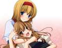 769071 - 2girls alice_margatroid blush hug kirisame_marisa multiple_girls open_mouth smile tottoto_tomekichi touhou.jpg