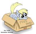 891943__safe_solo_animated_smiling_upvotes+galore_cute_derpy+hooves_wall+of+faves_prone_bronybait.gif