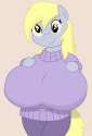 447373__solo_anthro_solo+female_breasts_suggestive_clothes_derpy+hooves_big+breasts_impossibly+large+breasts_sweater.png