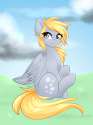 918472__safe_solo_derpy+hooves_sitting_artist-colon-sugarberry_smiling.png