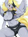 946643__solo_nudity_anthro_solo+female_breasts_suggestive_upvotes+galore_derpy+hooves_belly+button_tongue+out.png