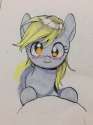 662574__safe_solo_blushing_cute_derpy+hooves_traditional+art_looking+at+you_artist-colon-hotomura.jpg