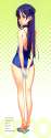 s - 1877842 - 1girl absurdres arms_behind_back ascii_media_works ass bare_legs bare_shoulders brown_eyes casual_one-piece_swimsuit.png