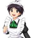 859692 - 1girl antenna_hair idolmaster kikuchi_makoto maid maid_headdress open_mouth smile solo supon.jpg
