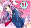 ! animal_ears blush bunny_ears long_hair necktie open_mouth purple_hair shiitake_(artist) skirt solo tears touhou-90a75ac7ec1ac818d8896b34162741c5.jpg
