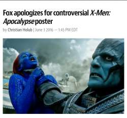 X-Men movie poster is sexist because it treats women the same as male characters.png