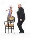 47088417-Little-Girl-and-Servant-in-Tuxedo-Have-Fun-on-white-background-Stock-Photo.jpg