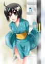 s - 1422906 - araragi_tsukihi black_eyes black_hair japanese_clothes kimono knife monogatari_(series) nisem.jpg