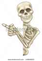 stock-vector-a-skeleton-cartoon-character-peeping-around-the-side-of-a-sign-and-pointing-at-it-438696655.jpg