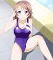 s - 2909576 - 1girl alllie blue_eyes breasts brown_hair competition_school_swimsuit competition_swimsuit from_above loo.jpg