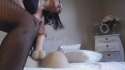 Black chick, white dildothing.webm