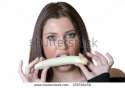 stock-photo-cute-brunette-lady-wear-black-shirt-holding-and-eating-a-peeled-banana-379738459.jpg