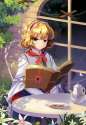 alice_margatroid-1girl blonde_hair blue_eyes capelet chair cookie female flower food hairband nature outdoors puppet_strings short_hair sitting smile solo string teapot touhou yadamon_(neverland).31d36ca65387877477c2c.png