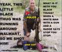 Beavercreek Police Yeah this little Black Thug was running around in Walmart so we shot him.png