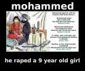 Mohammed raped an 9 year old girl ANd fondelled her when she was six.jpg