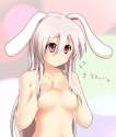 _ animal_ears breasts bunny_ears covering covering_breasts female long_hair miki_purasu nude nude_cover pink_hair red_eyes touhou-3643e811d3d8e5890f0c18db5a523751.jpg