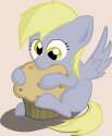 147236__safe_solo_cute_derpy+hooves_vector_filly_hug_muffin_eating_nom.png