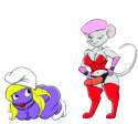 495026 - Miss_Bianca Shadowcat_(artist) Smurfette The_Rescuers The_Smurfs crossover.jpg