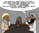 Prophet Muhammad & Aisha visit doctor cartoon.jpg