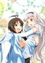 1029945 - 2girls black_hair blue_eyes carrying dress elbow_gloves formal gloves hairband idolmaster kikuchi_makoto long_hair multiple_girls open_mouth pantyhose princess_carry red_eyes shijou_takane short_hair silver_h.jpg