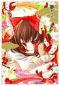 brown_eyes brown_hair butterfly detached_sleeves female hair_ribbon hair_tubes hinayuki_usa ribbon touhou-f713f2e725e3d6e3c3582431f71acd66.jpg