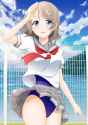 s - 2882041 - 1girl ascot blue_eyes brown_hair cloud cloudy_sky fence looking_at_viewer love_live! love_live!_school_id.jpg