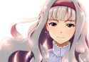2088-1girl hairband long_hair red_eyes silver_hair smile solo tears yooguru shijou_takane idolmaster.jpg