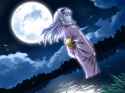 654-1girl cloud full_moon hairband japanese_clothes long_hair moon night night_sky purple_eyes silver_hair sky solo wind doku_hebi shijou_takane idolmaster.jpg
