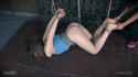 hardtied - Blossom - Feb 15, 2017 - hogtied suspended crotch caning ass legs elastic rubber band feet lezdom - 02.webm